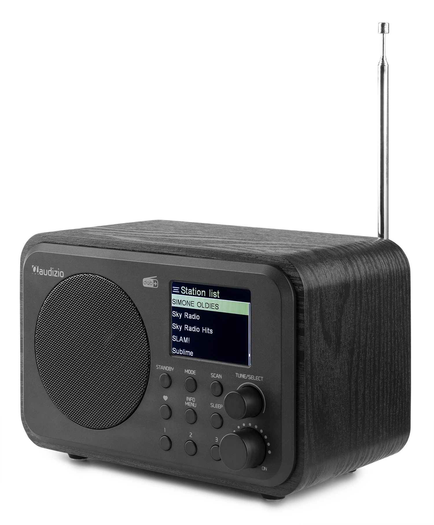 Milano, Radio DAB+/FM con batteria ricaricabile, BT e display, colore nero