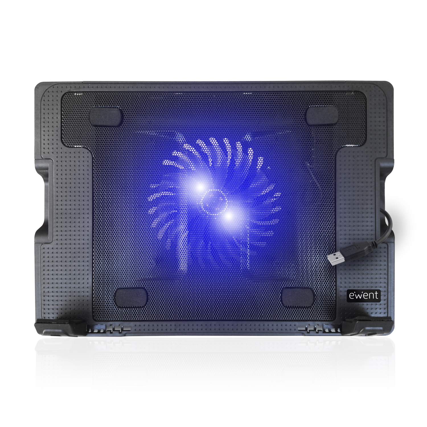 Notebook Stand fino a 17": ventola silenziosa + 2 porte USB