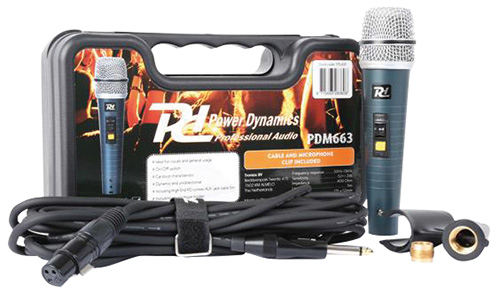 Microfono dinamico con custodia con cavo da 5mt. 173.431 PDM663