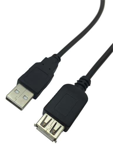 Cavo usb 2.0 am-af cca 1.8mt. nero bk MKC 3103/1.8M