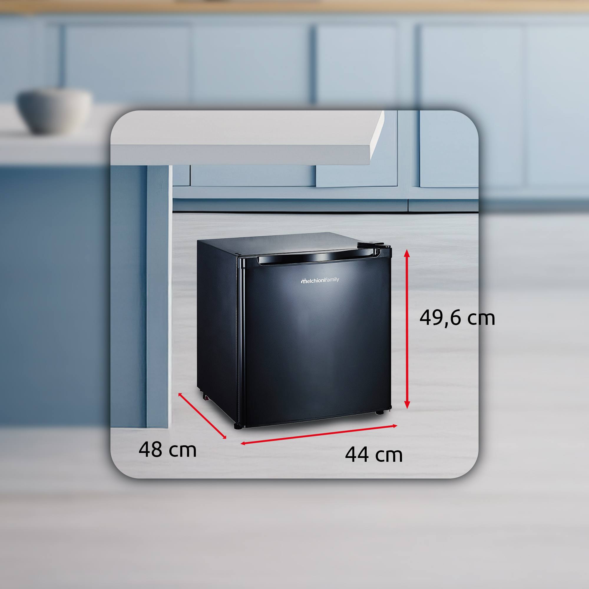 Minifrigo IGLOO - 46L con compressore bianco nero