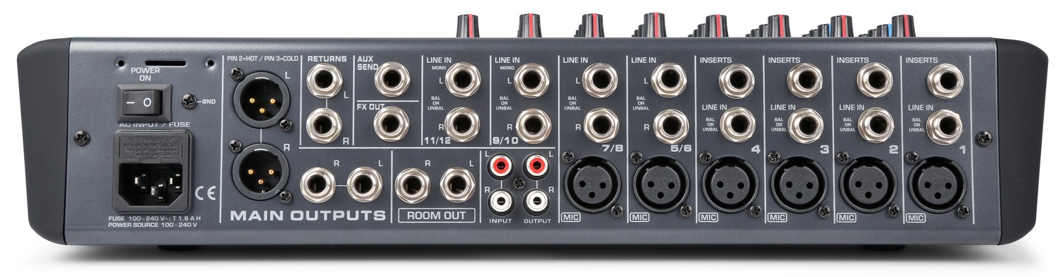 , mixer 12 canali funzione eco, dsp. ingresso usb mp3 e ricevitore bluetooth