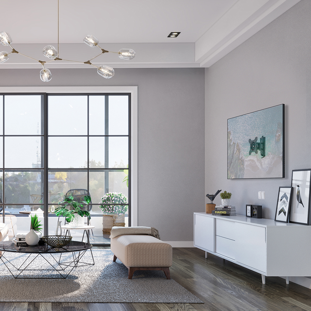 Supporto TV 10''-27'' ad uno snodo, nero, Mod. STV-IR-1027-1