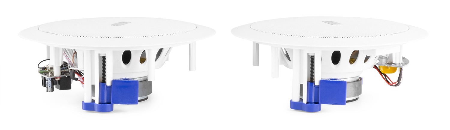 Coppia diffusori amplificati da incasso a soffitto con ricevitore bluetooth, Mod. CSBT60