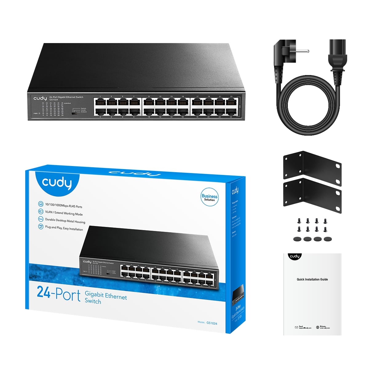 GS1024 - 24-Port Gigabit Metal Switch