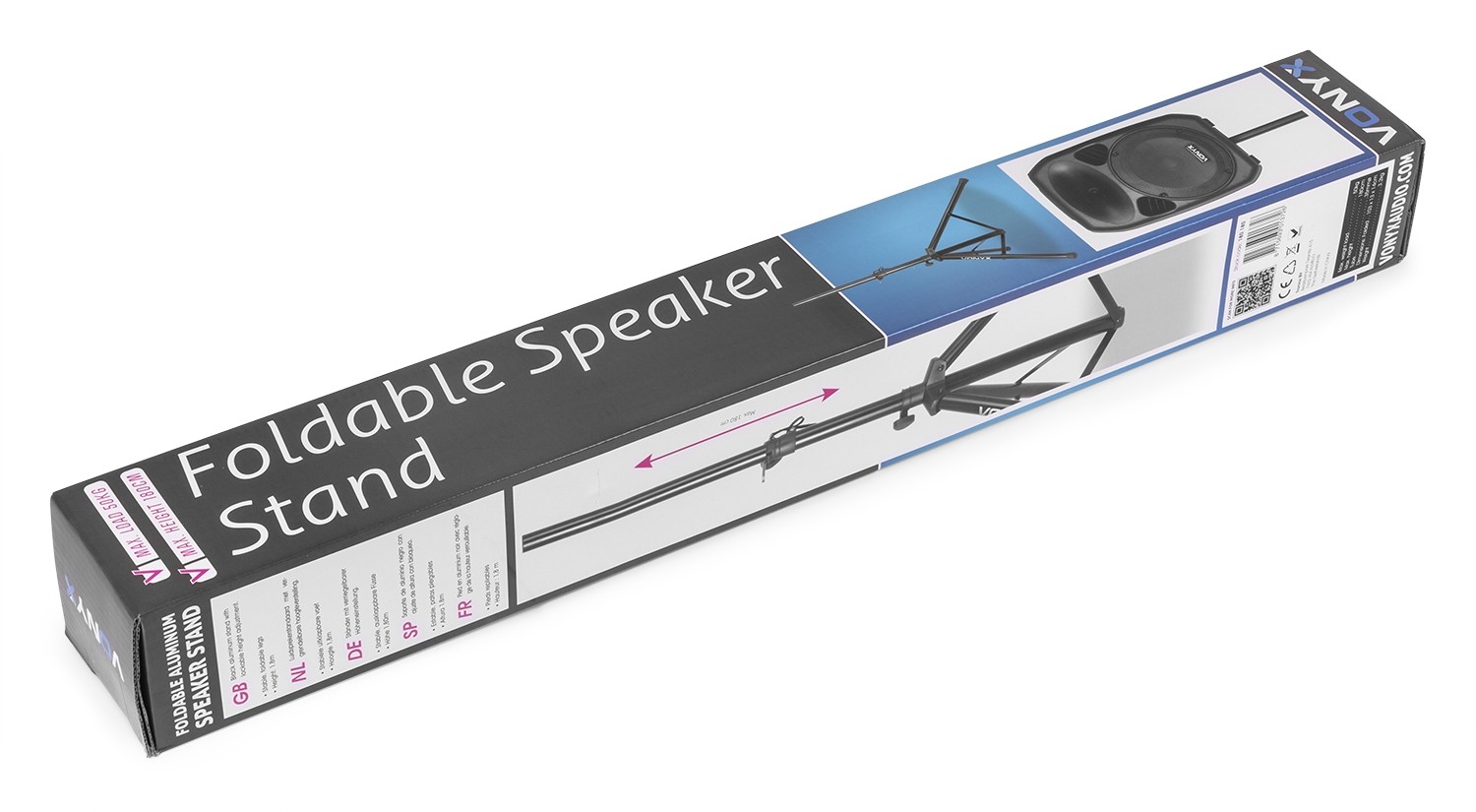 Supporto da terra per diffusori, max. carico. 30kg, Mod. LS10