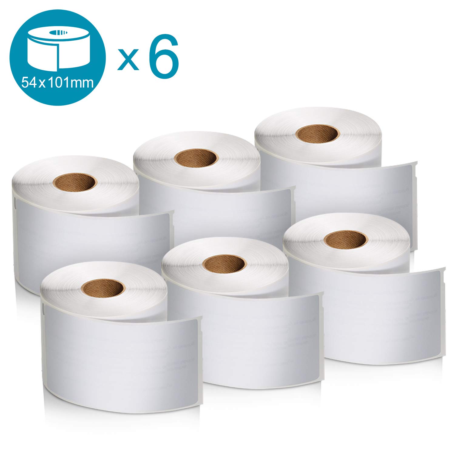 Etichette DYMO® LabelWriter™  Badge 54x101mm - Bianco Value Pack (6 Rotoli)