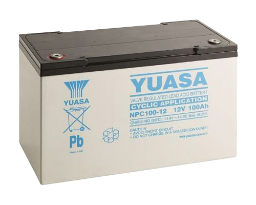 Batteria al piombo ricaricabile 12V 100Ah ciclica YUASA