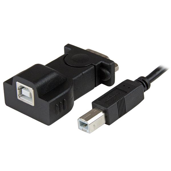 Startech.com ICUSB232D Cavo Adattatore 1 porta USB a Seriale RS232 / DB9 -Convertitore USB a RS232 con cavo rimovibile USB A-B da 1,8m