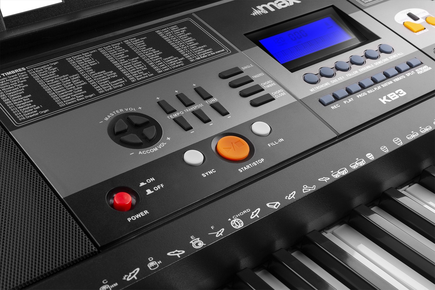 Tastiera elettronica a 61 tasti ad alta sensibilità Mod. KB3 61