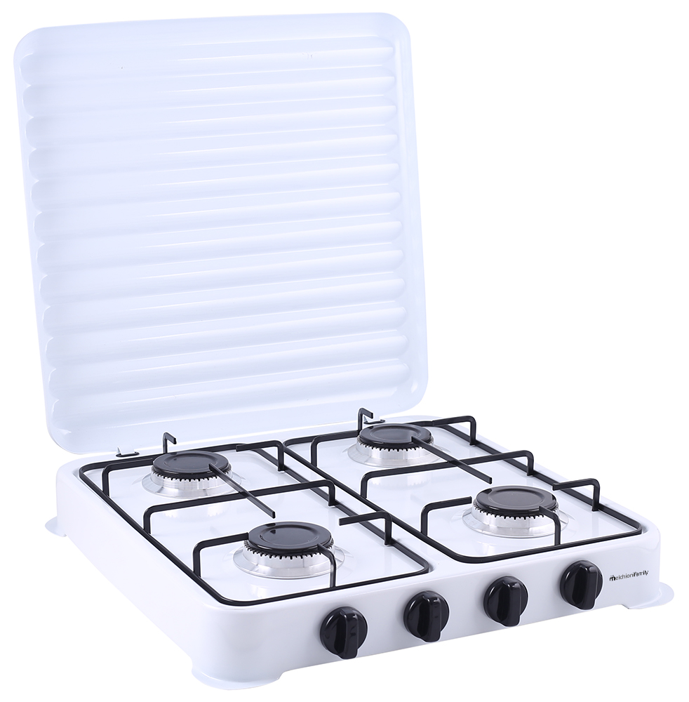 Fornello a gas MINERVA 4 NEW - 4 fuochi bianco