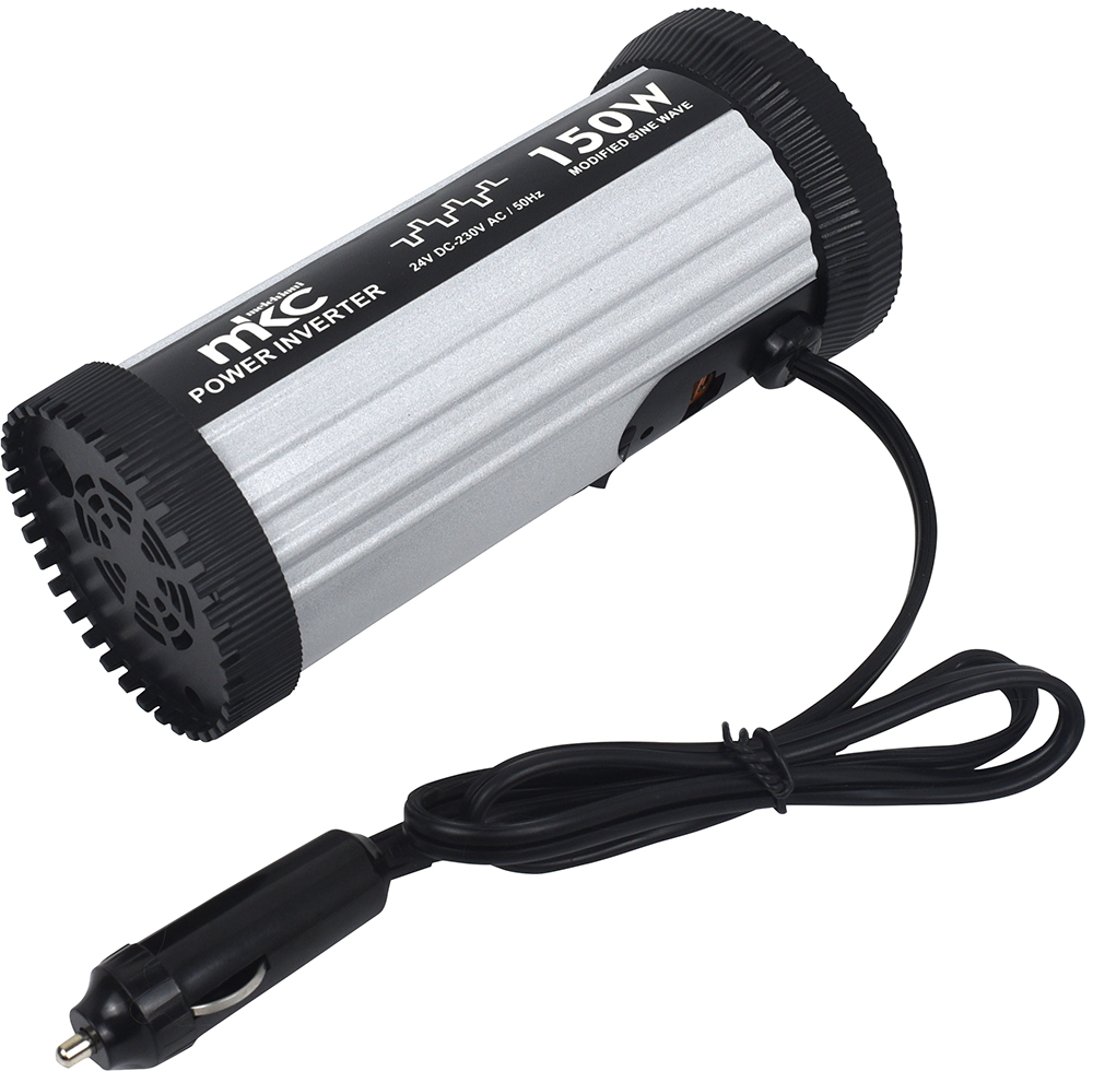 INVERTER MKC-150RS-24-USB 24VDC 230VCA 150W USB SOFT START ONDA MODIFICATA