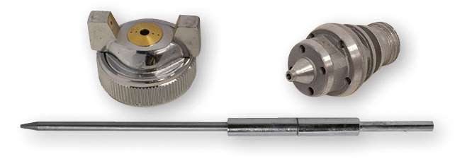 ASTURO 0090010SR Serie ago-cappello-ugello per S710 Ø 1,0 mm