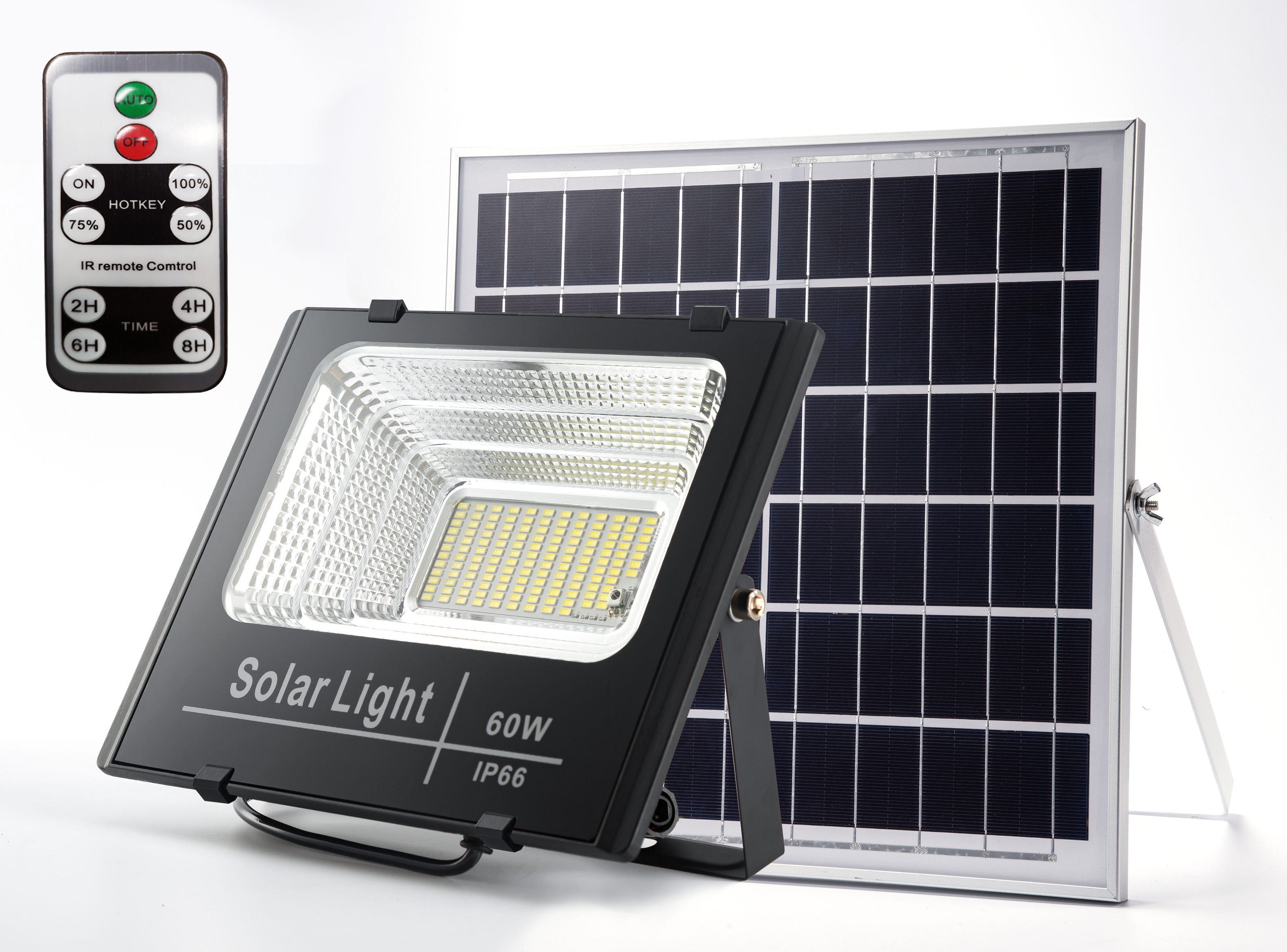 Faro solare MKC ENERGY60 60W con kit pannello solare 15W