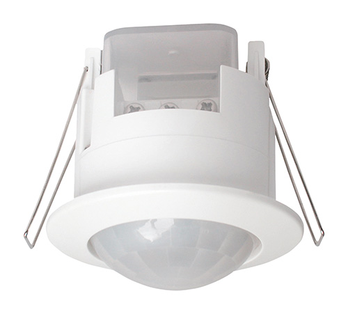 LX41 white recessed ceiling PIR sensor 360° 6m