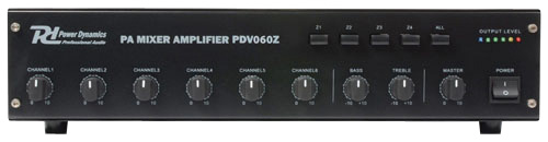 Amplificatore 60W/100V 4 zone PDV060Z