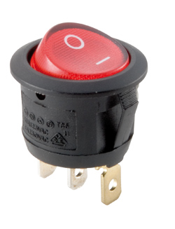 INTERR.UNIPOL. LUM. ROSSO ON - OFF