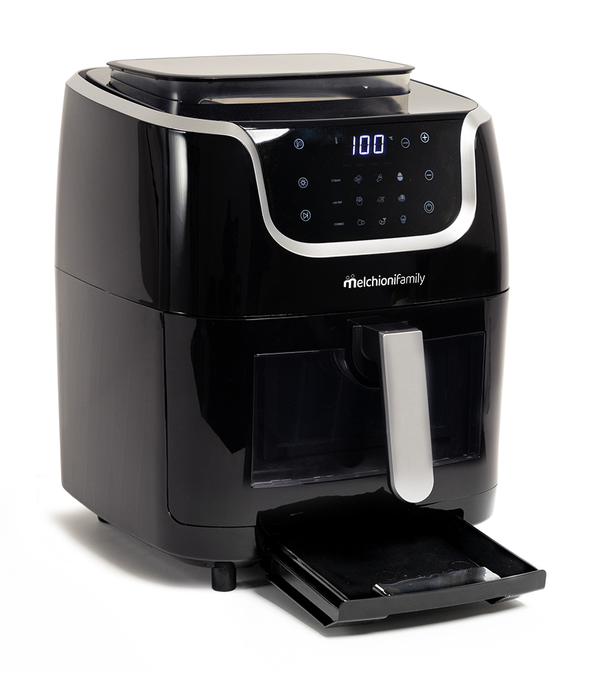 Friggitrice ad aria GIOIA 6,5L con funzione vapore nera