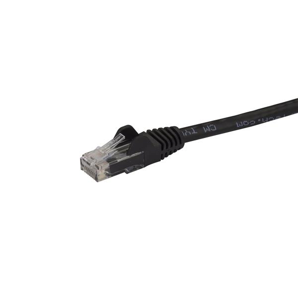 Startech.com N6PATC3MBK 3m CAT6 Ethernet Cable - Black CAT 6 Gigabit Ethernet Wire -650MHz 100W PoE RJ45 UTP Network/Patch Cord Snagless w/Strain Relief Fluke Tested/Wiring is UL Certified/TIA (N6PATC3MBK)