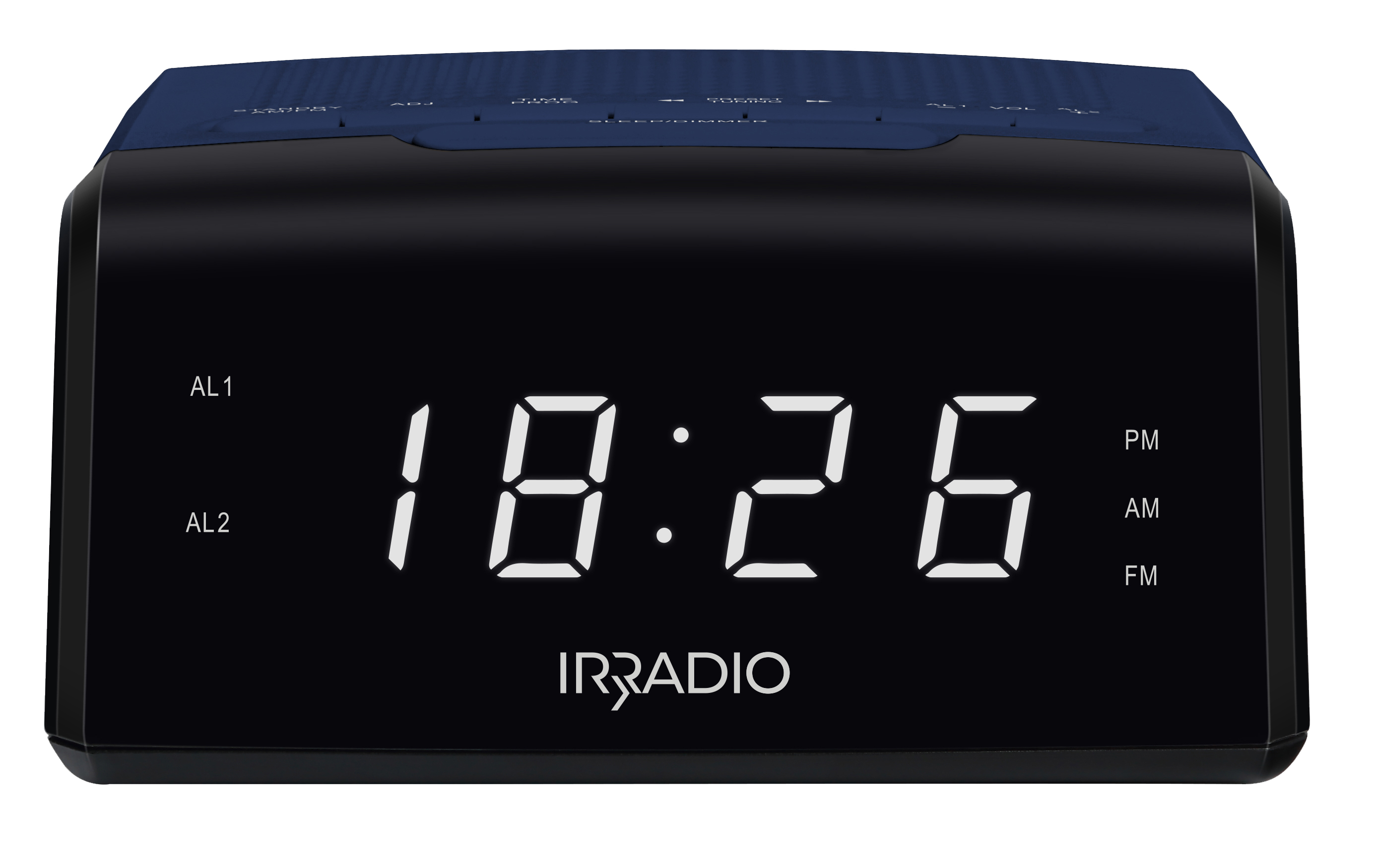 AM/FM IR-Clock Radio Alarm Clock with Dual Alarm