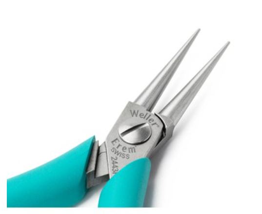 Pinze a becco tondo con ganasce lisce ad alta precisione, 2443P Weller