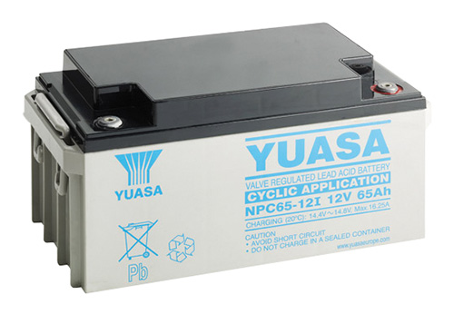 Batteria al piombo ricaricabile 12V 65Ah ciclica YUASA