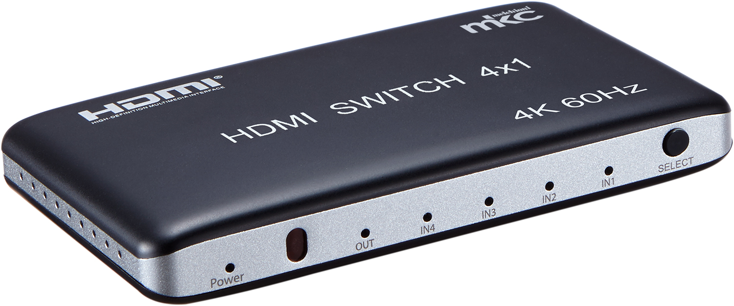 HDMI Selector V2.0b UHD 4K/60Hz 4IN x 1OUT mod. MK-DSW4 2.0
