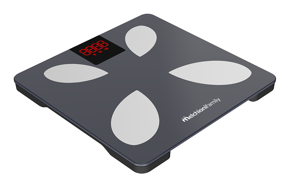 Bilancia pesapersona PIUMA smart con display LCD colorato, connessione senza fili, capacità 180kg