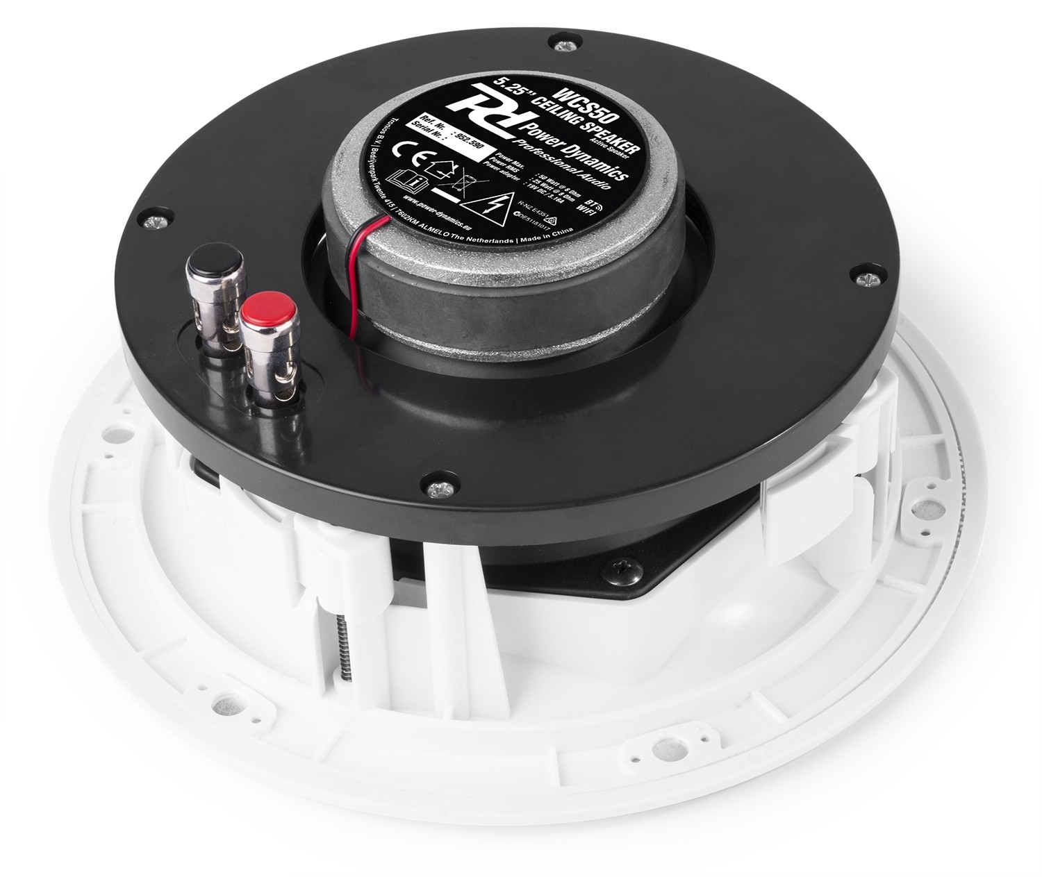 Coppia diffusori WI-FI e Bluetooth da incasso a soffitto 100W 8Ω, colore bianco, Mod.WCS50