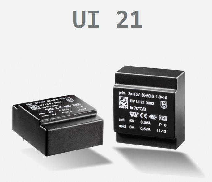 TRASFORM. BVUI210016 TRAFO P: 230V S:12V/1,0VA