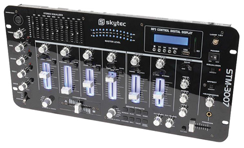 Mixer passivo 6-canali con SD/USB/mp3/Bluetooth, Mod. STM-3007