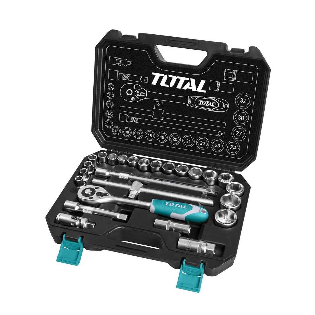 1/2" Ratchet - Set of 25 - Industrial THT121251