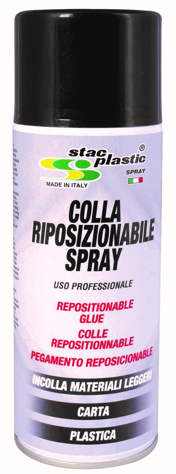 Repositionable Spray Glue 400ml, Straw Yellow, A02014 Stac Plastic