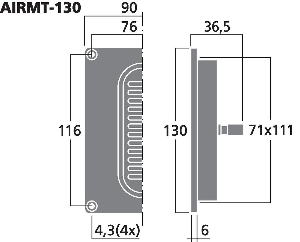 AIRMT-130 - Tweeter a nastro HiFi