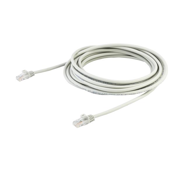 Startech.com 45PAT7MGR 7m Gray Cat5e Patch Cable with Snagless RJ45 Connectors - Long Ethernet Cable - 7 m Cat 5e UTP Cable (45PAT7MGR)