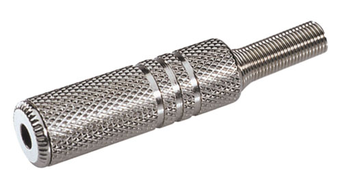 433329554 Socket stereo metallic 3,6 mm with cable guide