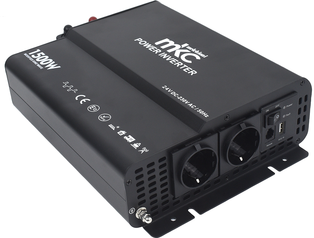 INVERTER MKC-RS1500M-24 24VDC 230VCA 1500W SOFTSTART ONDA MODIFICATA