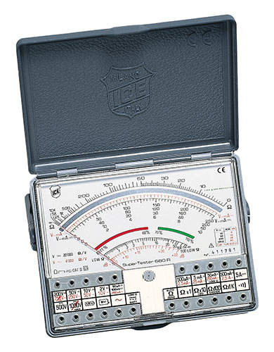 Multimetro Analogico Professionale con buzzer continuità ICE-680/R - Serie Sette