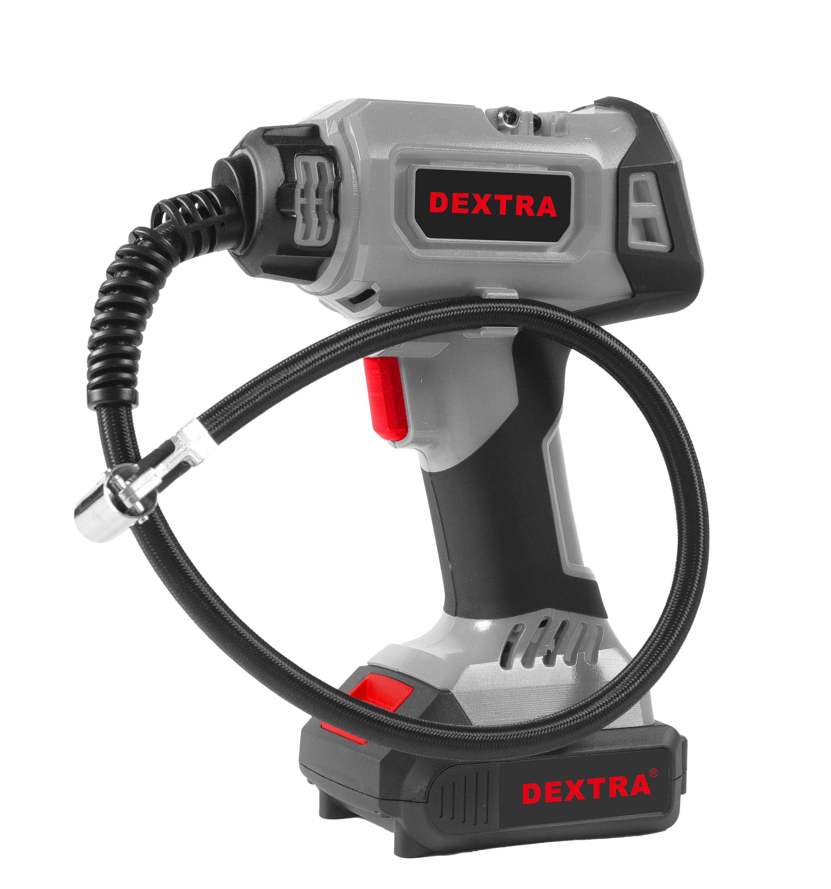 Compressore d’aria ibrido 20V / 12V 120 PSI con display LCD DEXTRA