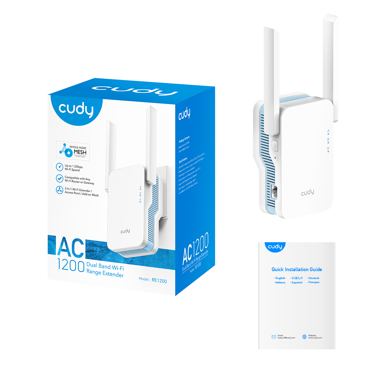 RE1200 - AC1200 Wi-Fi Mesh Repeater