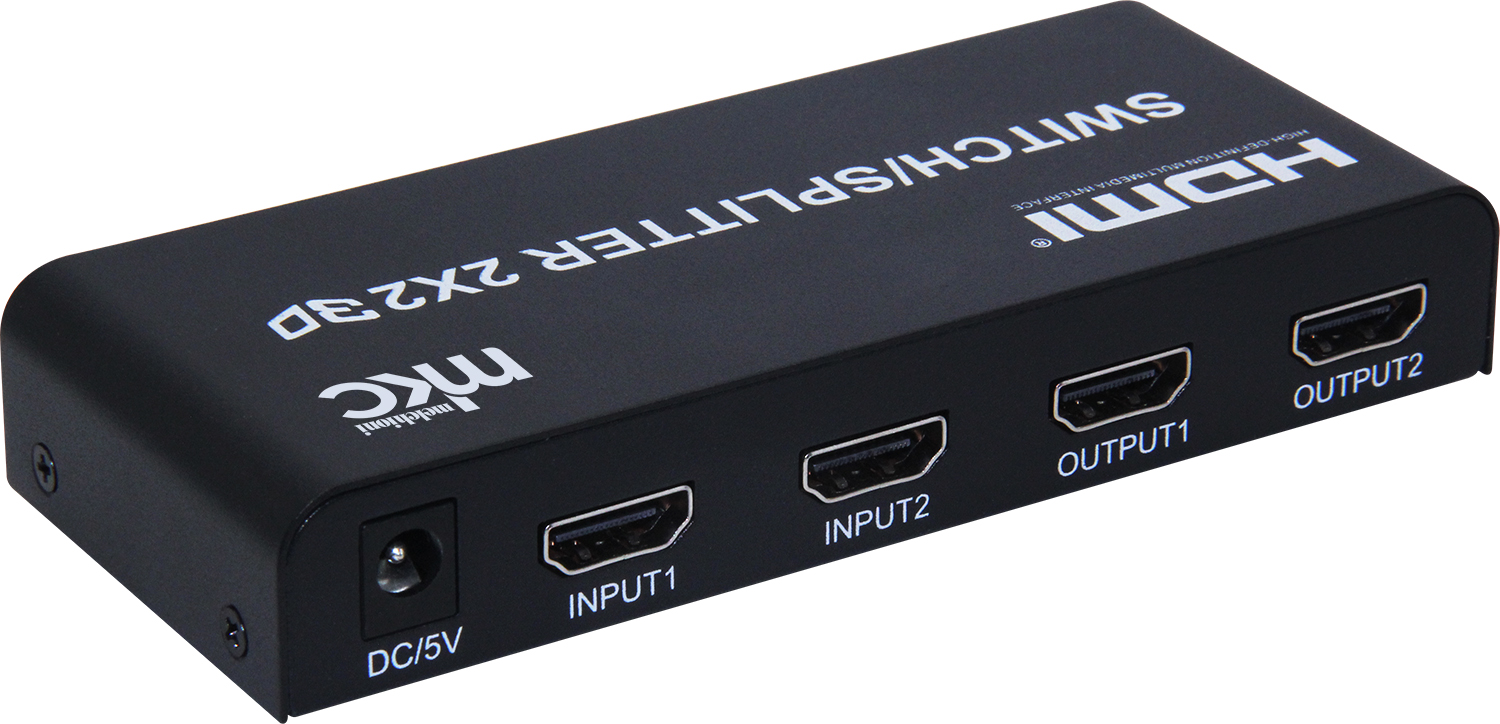 4K 60Hz HDMI Splitter/Selector V2.0a 2IN x 2OUT model MK-SS2-2-V2.0