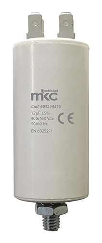 Condensatorein polipropilene di spunto con cavetto 12UF 400/450V