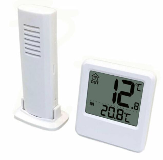 Stazione Meteo in B&N per interni o esterni con sensore esterno WS 9114