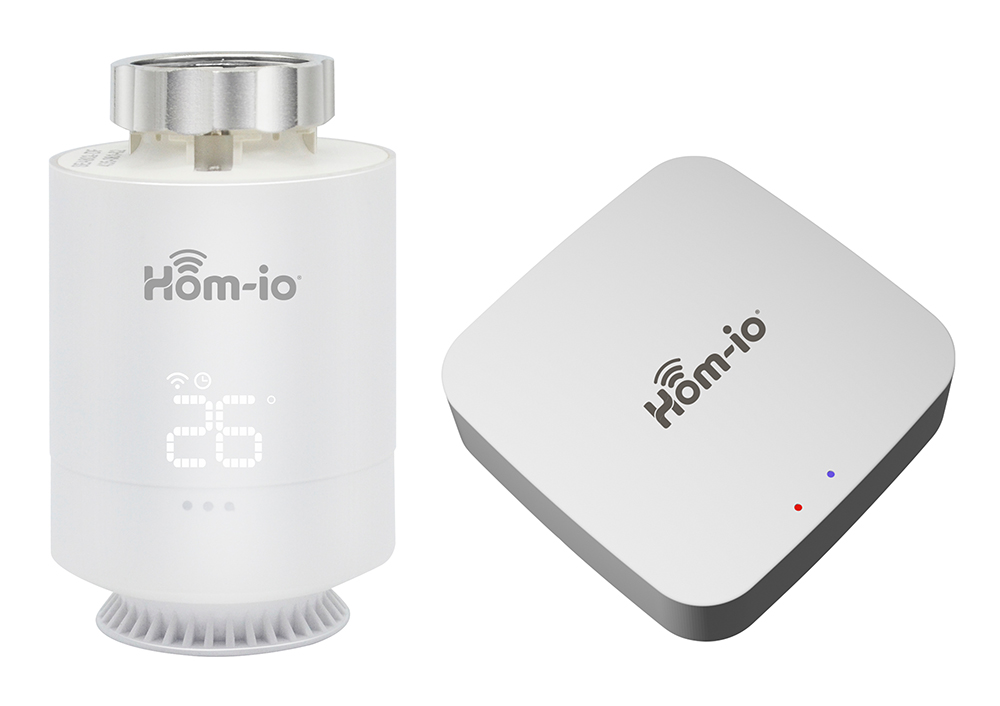 HOM-KIT-TERMOV2 Nuovo kit termovalvole composto da 1 gateway Zigbee + 1 termovalvola