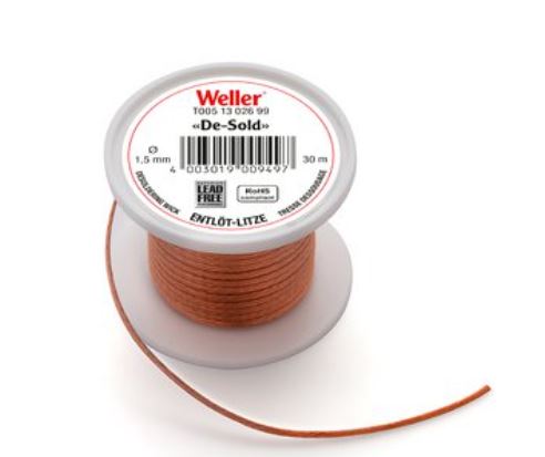 30 m desoldering braid reel, 1.5 mm width T0051302699 Weller
