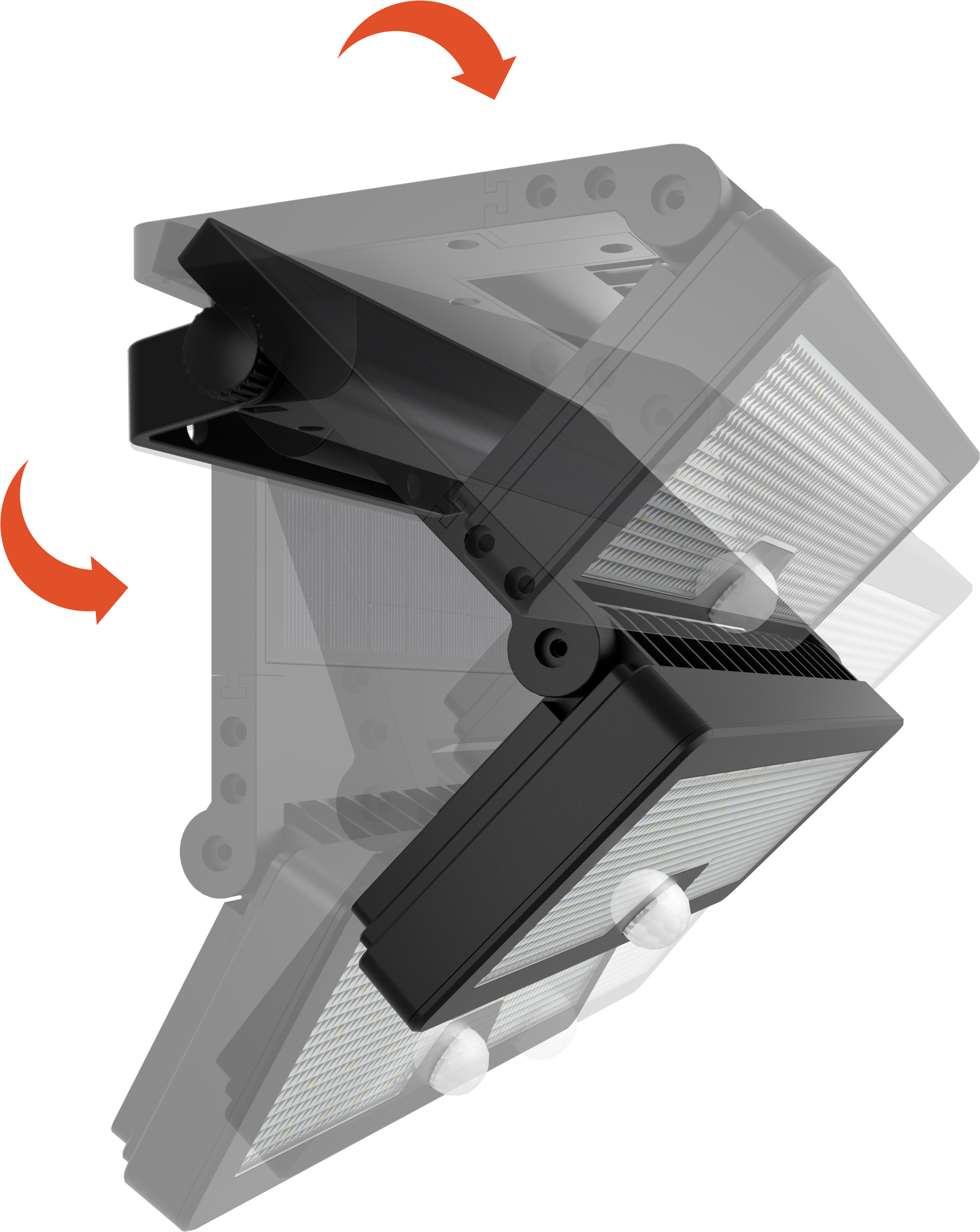 PICCO 8W - 8W battery-powered solar spotlight, adjustable with PIR sensor