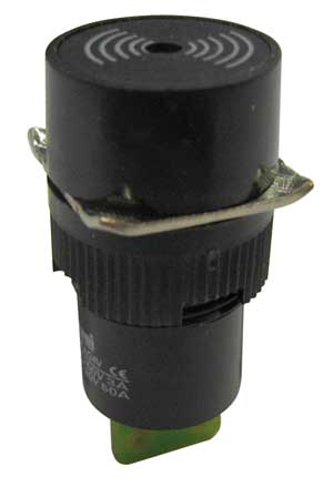 Black 24V Buzzer with Circular Head AP/BU/15-I