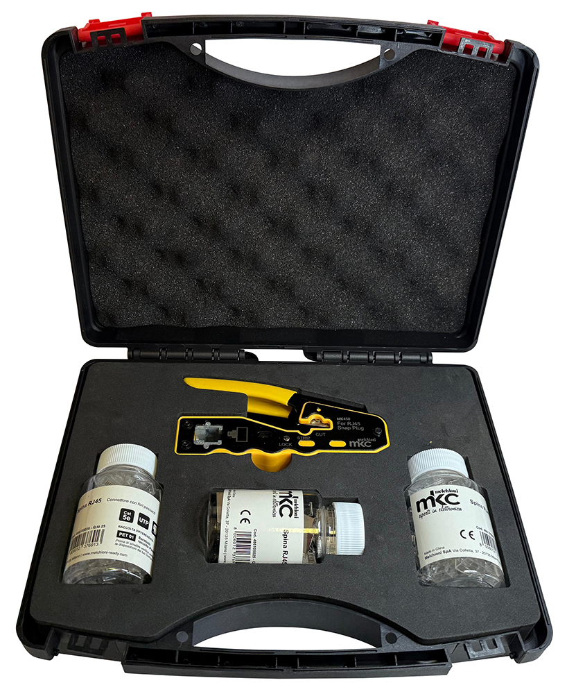MK450 Kit - Crimping Pliers Case and Through Technology Connectors