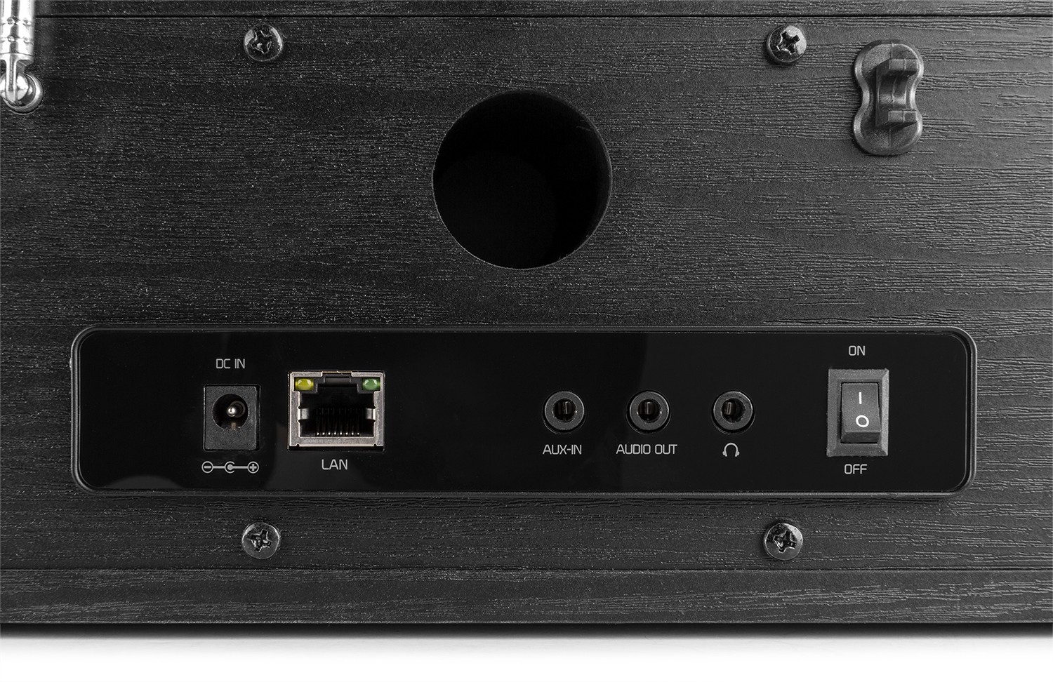 Roma, WiFi Internet radio con batteria integrata e display a colori, colore nero