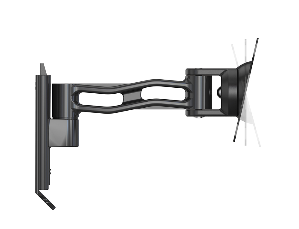 Supporto TV 10''-27'' a due snodi, nero, Mod. STV-IR-1027-2